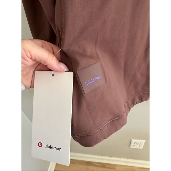 Lululemon Tech Fleece Hiking 1/4 Zip Pullover, Size 8 NWT Dark Oxide / Pink Clay - Picture 11 of 12